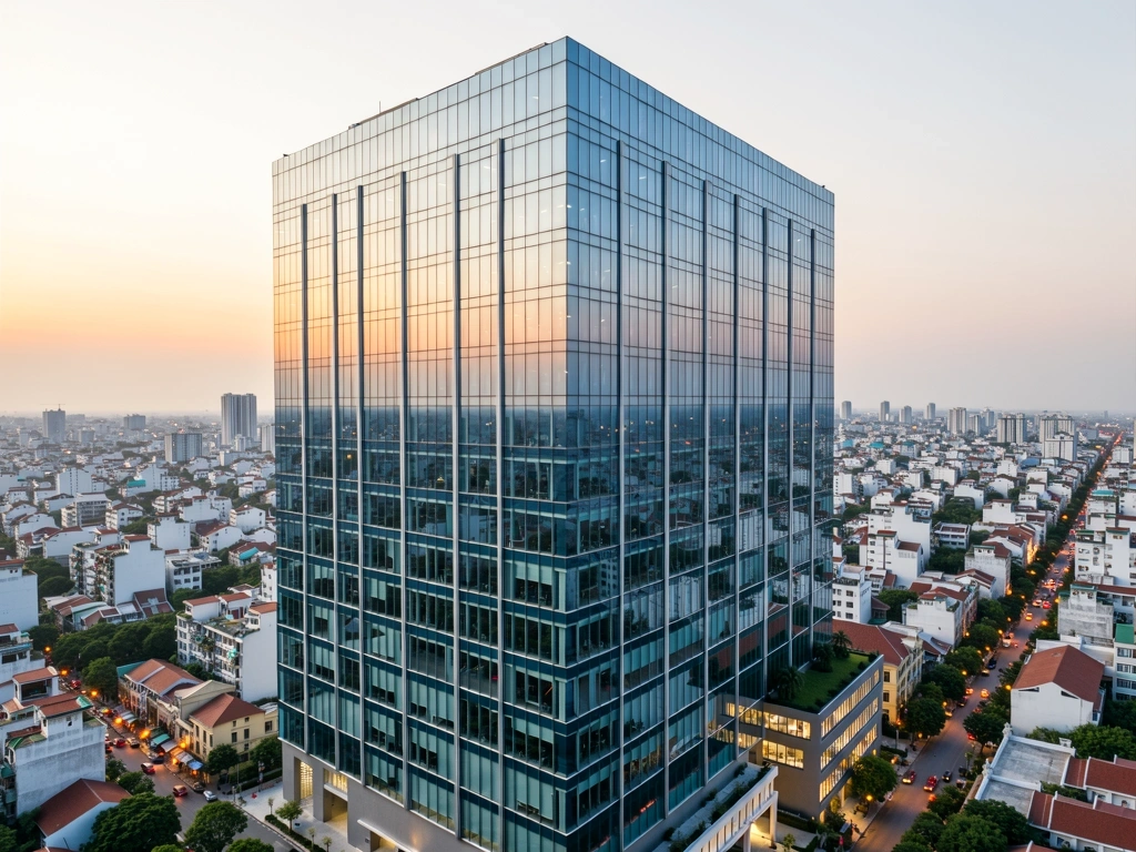 Modern Hanoi corporate environment